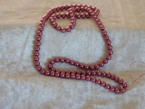 Glass Beads 8mm Approx. 110 Rose